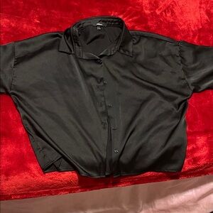 Ambiance Black Button Down Shirt